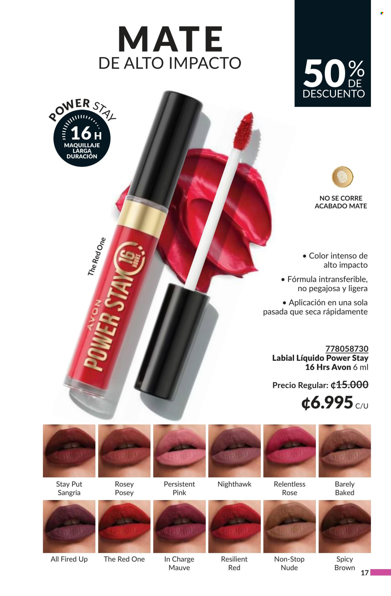 Oferta Avon. Página 1