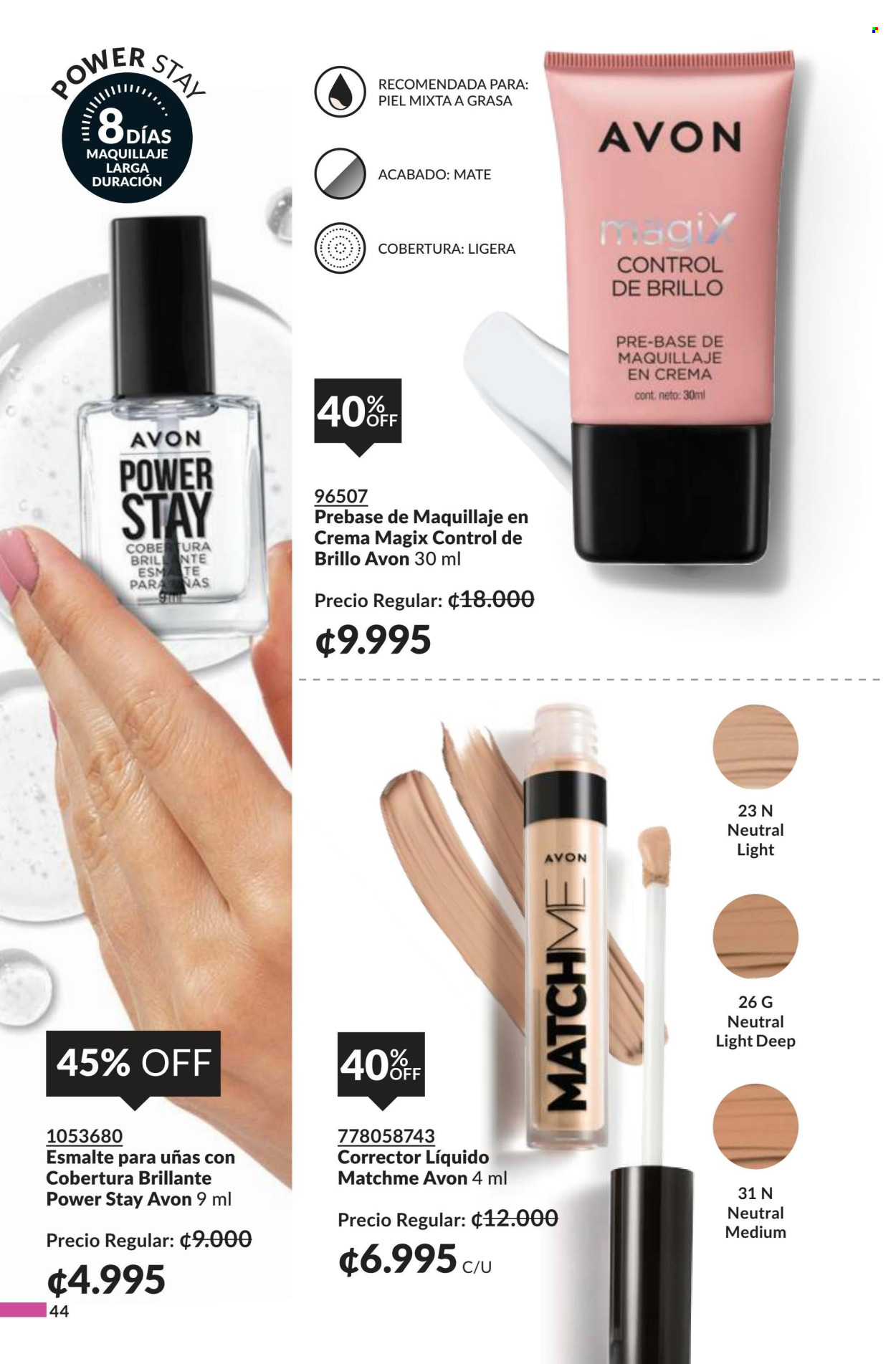 Oferta Avon. Página 1