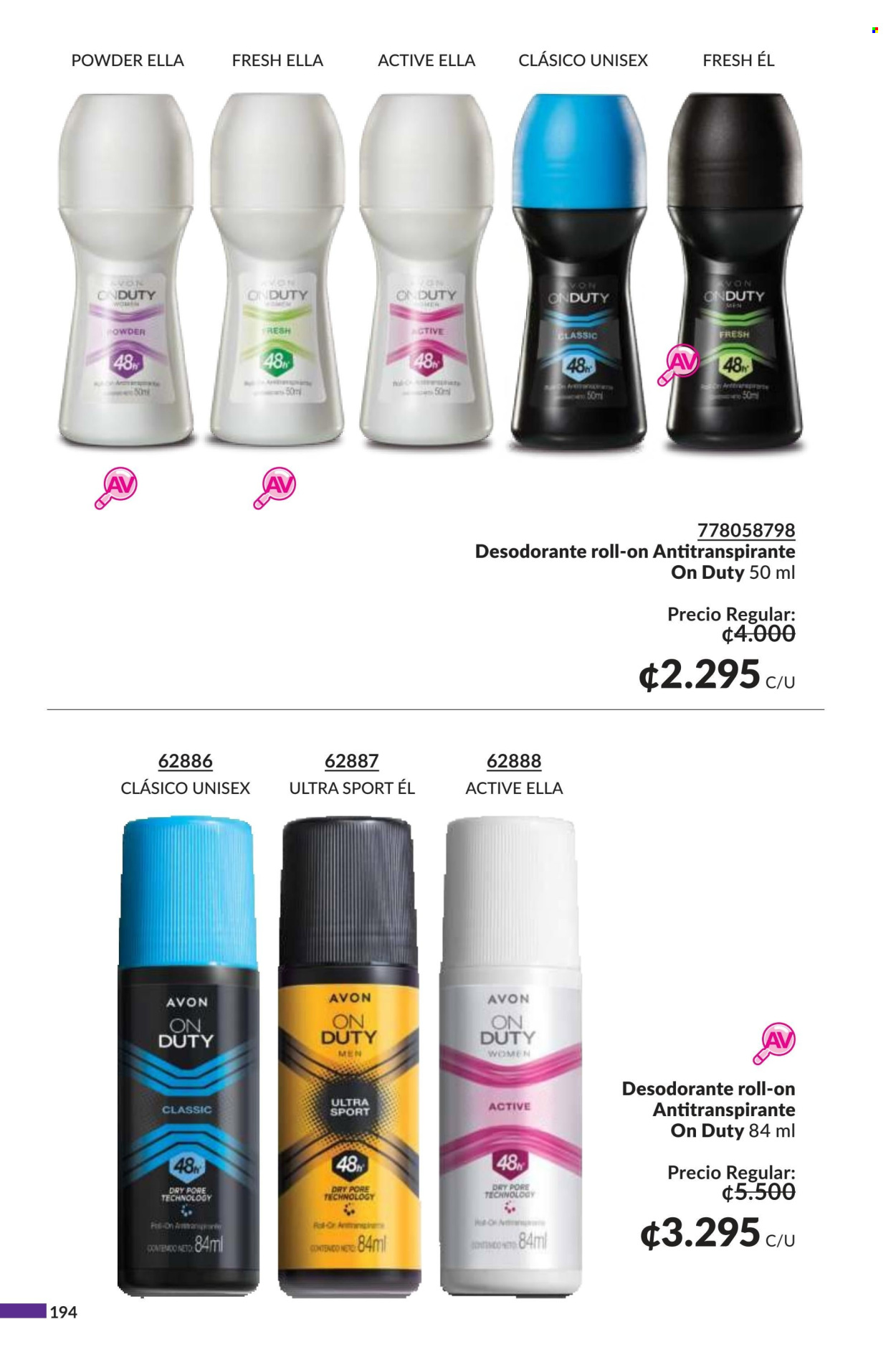 Oferta Avon. Página 1