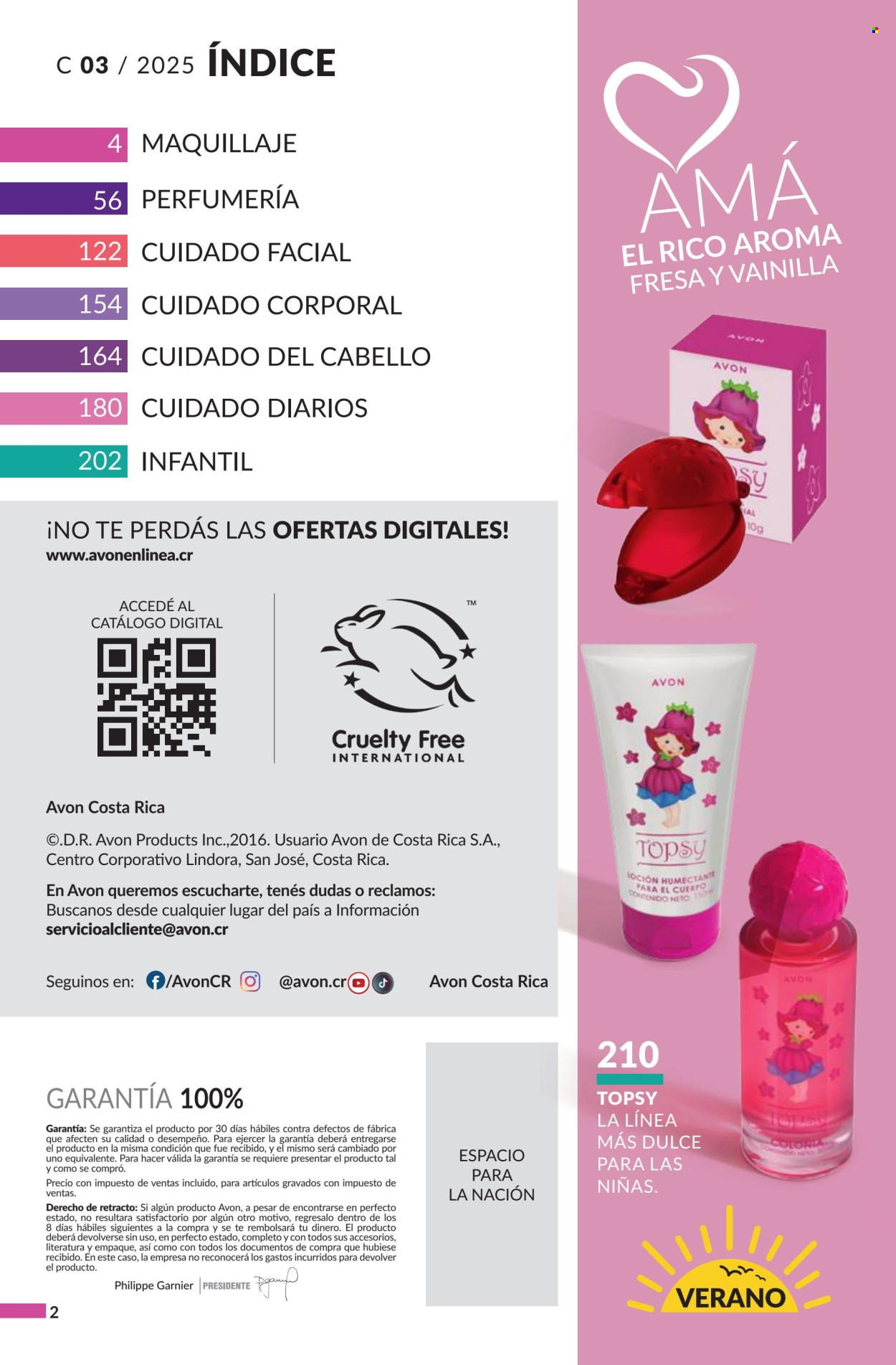 Oferta Avon. Página 1