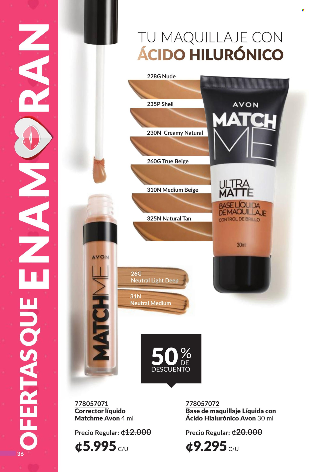 Oferta Avon. Página 1