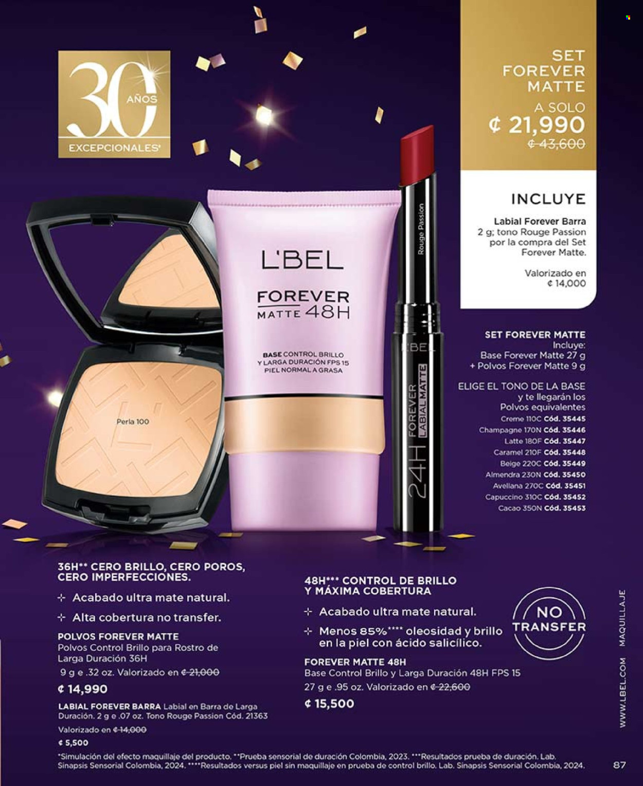 Oferta L'Bel. Página 1