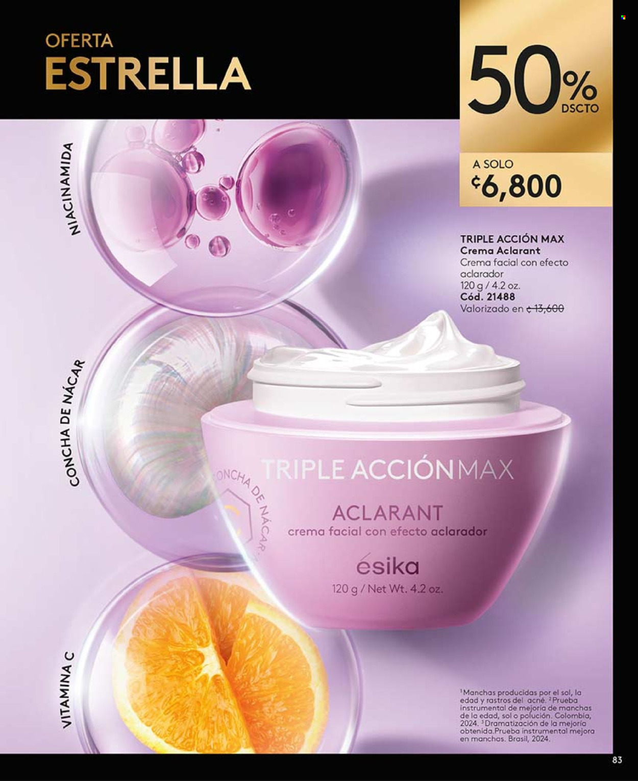 Oferta Ésika. Página 1