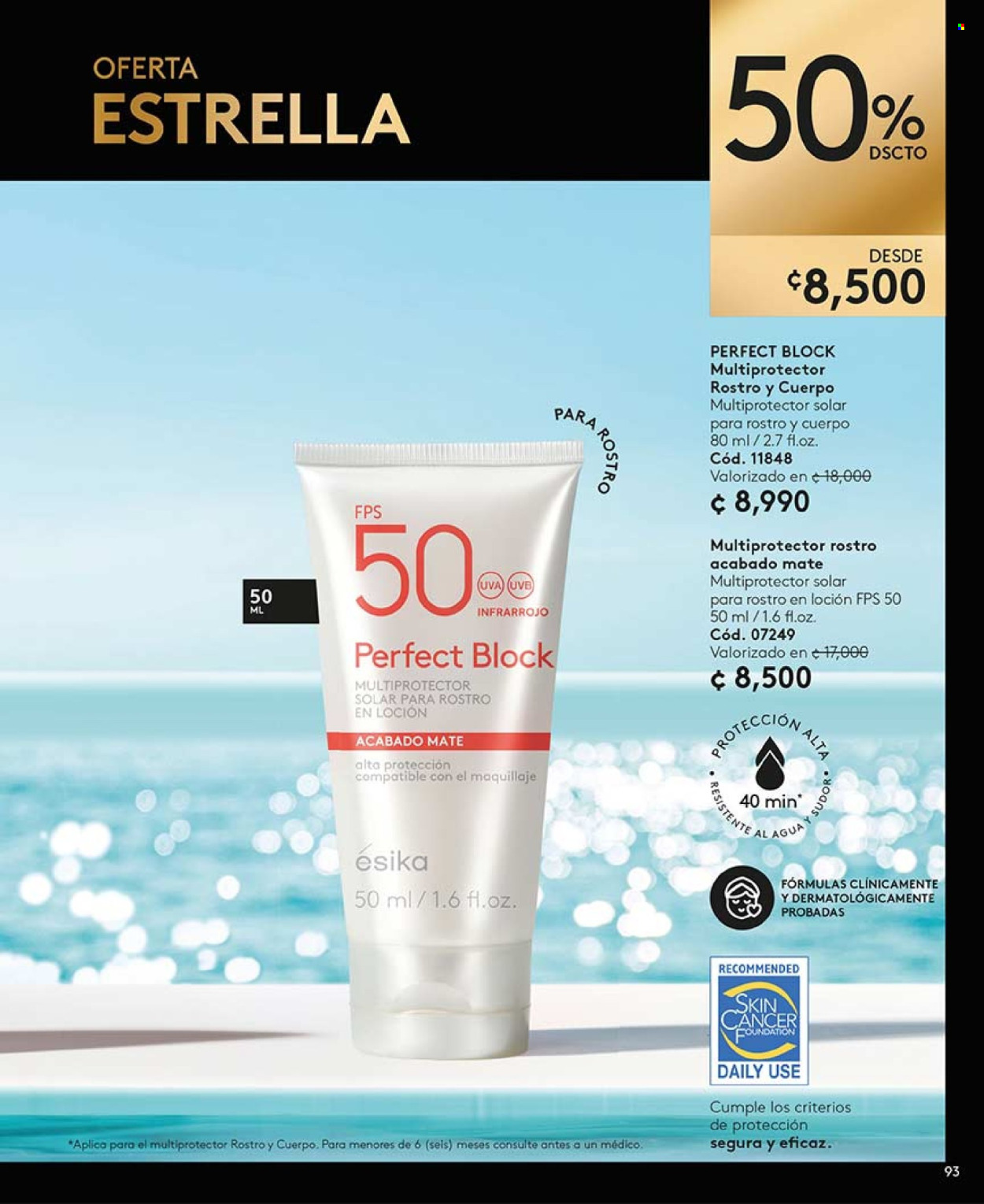 Oferta Ésika. Página 1