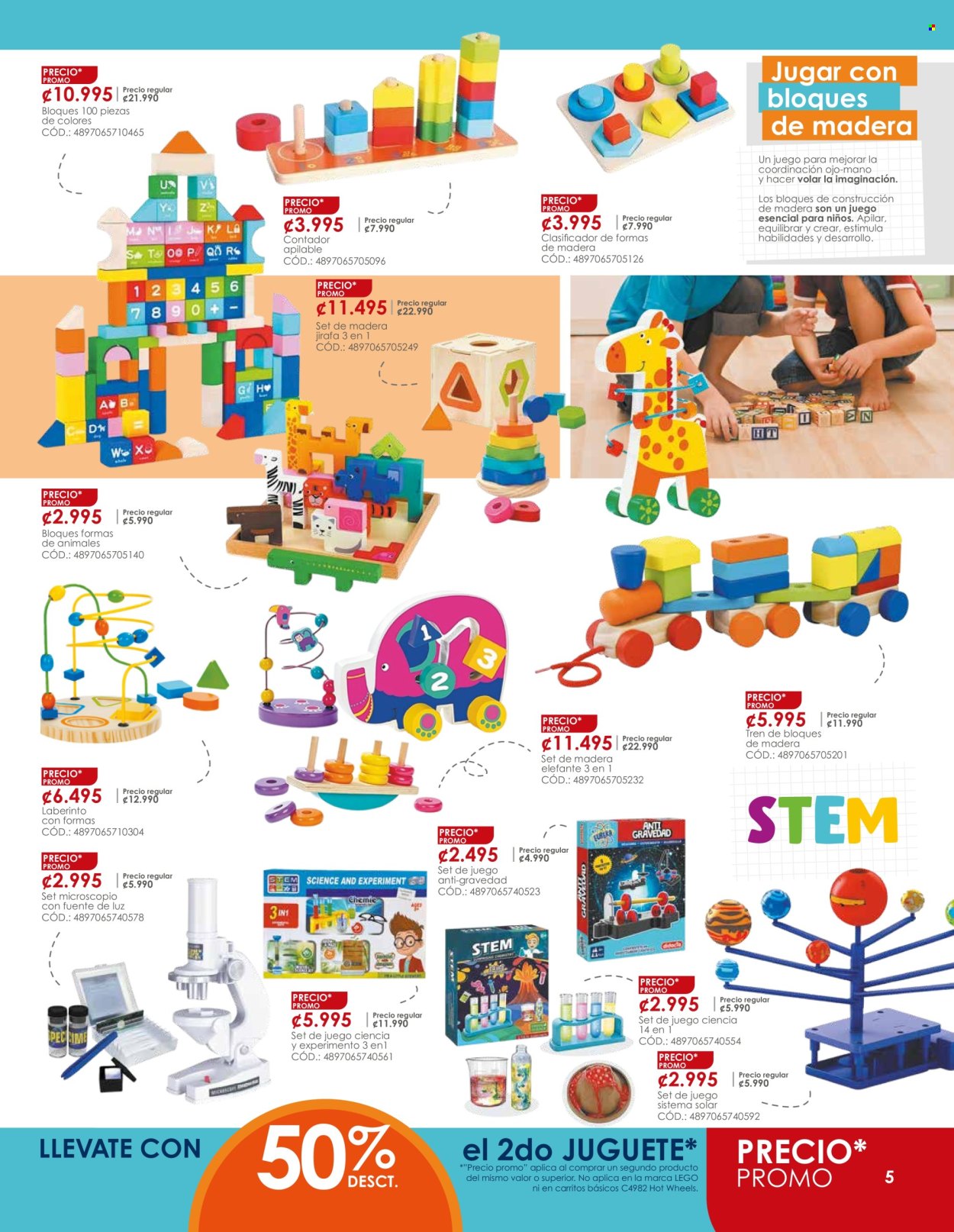 thumbnail - Folleto actual Tienda Universal - 20.6.2024 - 7.7.2024 - Ventas - clasificador, LEGO, Hot Wheels, juguete, microscopio, tren, set de construcción, sistema solar. Página 5.